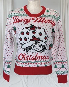 Strawberry Shortcake Gr. XS Urlaub Weihnachten Pullover Pulli rot-weiß - Bild 1 von 7