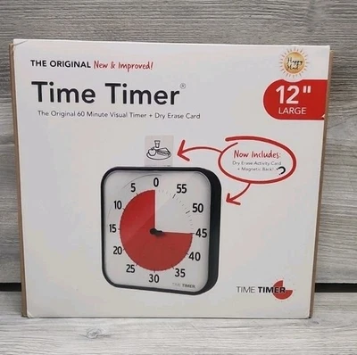 TIME TIMER 12 Inch Visual Timer 60 Minute with Dry Erase Card. B Shelf - Image 1 of 3