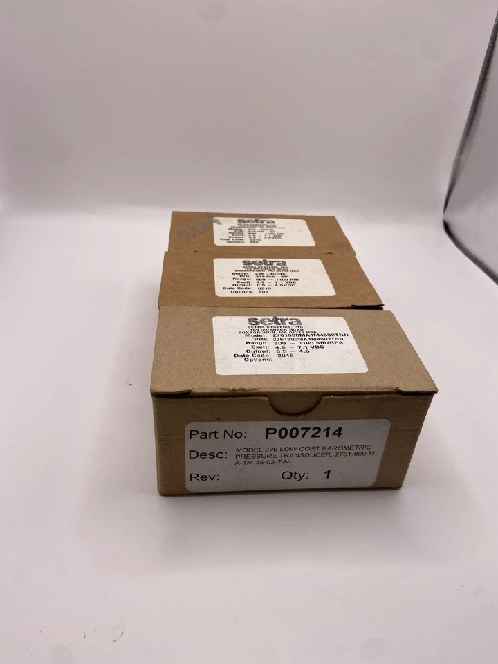 Setra Systems Pressure Transducer Model 2761800MA1M4502TNN - Image 1 of 4