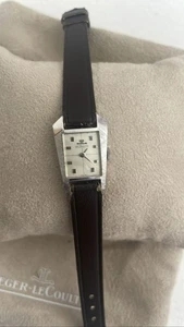 Vintage Jaeger-LeCoultre Art Deco Square Ladies Watch Manual Wind Silver Tone - Picture 1 of 6