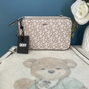 Dkny Designer Crossbody Bag New With Tag In Cream Beige Colour - Picture 1 of 8