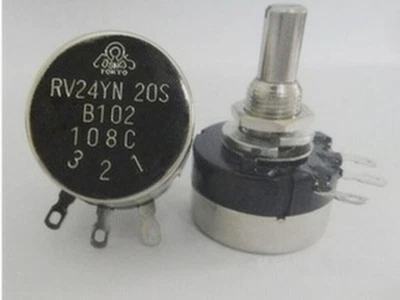 COSMOS/TOCOS RV24YN 20S B102 Potentiometer, 1K OHM Long Life Panel Pot W / Knob - Image 1 of 4