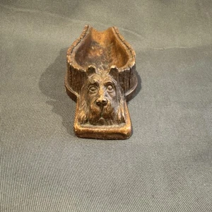 Vintage Scottie Terrier Tobacco Pipe Rest Holder Stand Syroco Wood U.S.A. c1930s - Picture 1 of 9