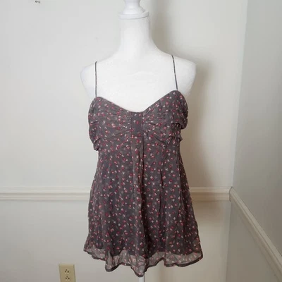 Y2K американский орел Cami Майка Sz средний женщин Babydoll цветочный фея гранж  - Изображение 1 из 4