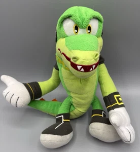 Peluche Sega Sonic Il Riccio Vector Coccodrillo Tomy 9 pollici peluche *Leggi - Foto 1 di 16