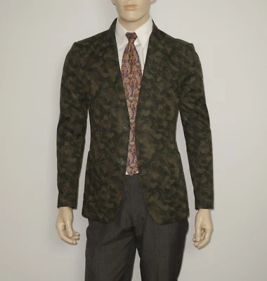 $498 NEW John Varvatos Two Button Peak Lapel Soft Blazer in Kalamata SIZE 40 - Image 1 of 4