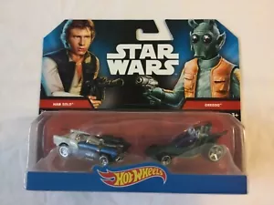 Star Wars Mattel Hot Wheels Han Solo vs Greedo Vehicles 2 Pack - Picture 1 of 8