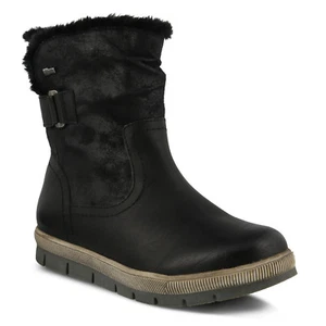 Spring Step Yamma Black Vegan Leather Winter Snow Boots Womens EU 39 / 8.5 - Picture 1 of 3