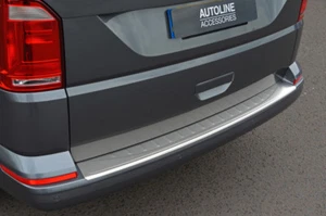 Brushed Bumper Protector Sill Trim Cover To Fit Volkswagen Caravelle (2016 - Picture 1 of 6