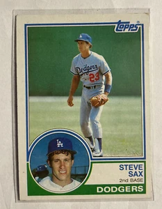 1983 Topps #245 Steve Sax Los Angeles Dodgers Free Shipping - Picture 1 of 2