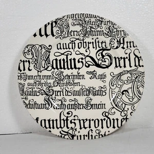 Copeland und Garrett Vintage Spode schwarz weiß Made England 2000 Salatteller - Bild 1 von 6