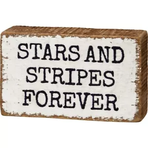 Stars and Stripes Forever Mini Blockschild - Bild 1 von 2