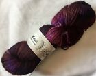 Countess Ablaze 100g skein handpainted yarn SW bfl wool DK weight red purple
