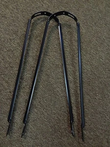 2 Fender Bicycle Black Braces 26 in  Balloon Fit 26 x 2.125 Frame Mount - Picture 1 of 3