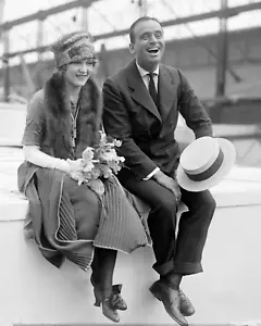Douglas Fairbanks and Mary Pickford 8""x10"" estampado fotográfico 8x10 - Imagen 1 de 3
