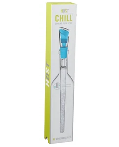 HOST CHILL Cooling 4 in 1 Wine Pour Spout, Set of 1, Blue ***NEW - Picture 1 of 9