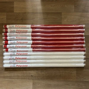 Lot Of 11 Polycover Iron On Model Cover 7 Red & 4 White / 2 Metres Each England - Picture 1 of 6