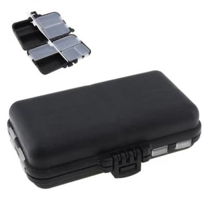 Fishing Tackle Box 2 Layer Fishing Lure Bait Hooks Storage Case 9 Compartments - Picture 1 of 1