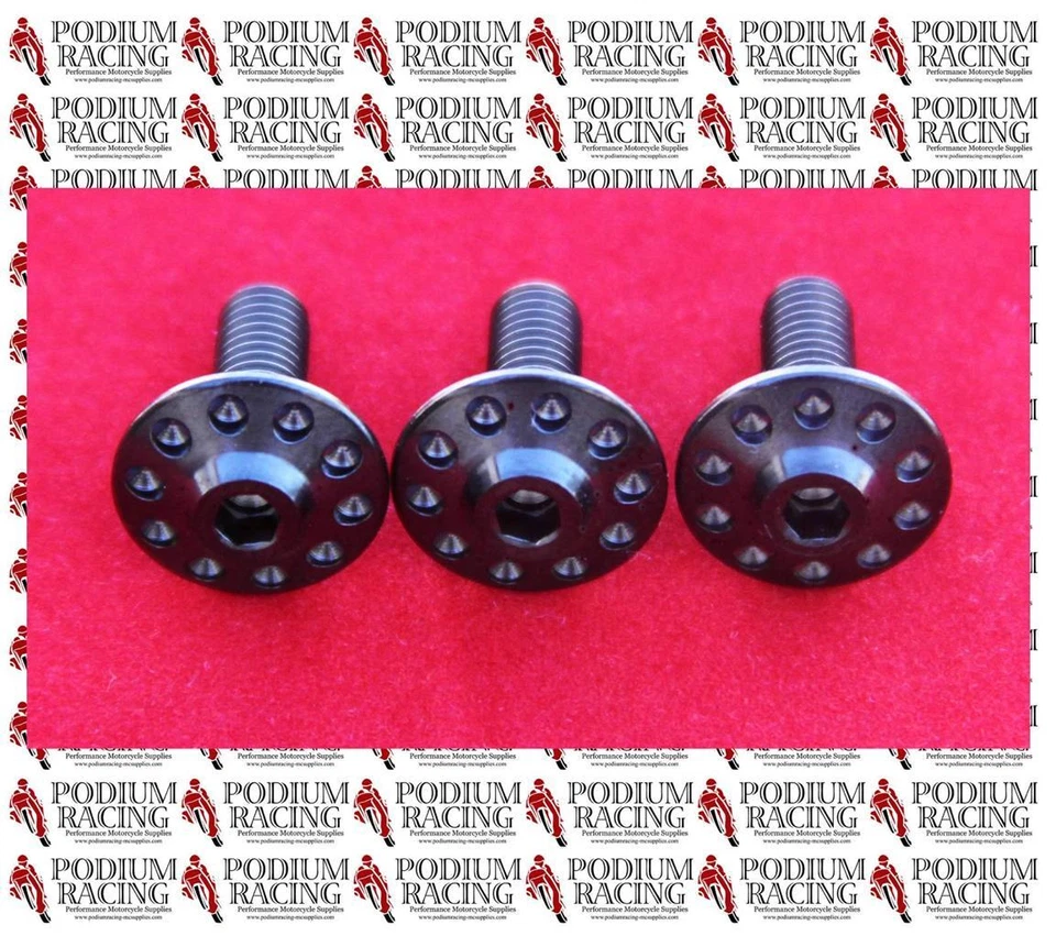 DUCATI NEGRO TITANIO ESCAPE PROTECTOR TÉRMICO PERNOS 848 1098 (JUEGO DE 3 PERNOS) Foto 1 de 1