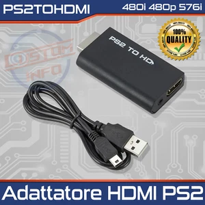 Adattatore HDMI per Sony PS2 | 480i/480p/576i | Audio e Video HD - Imagen 1 de 8