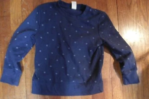 THEREABOUTS Girls S (7-8) NavyPolka Dot Print Graphic Sweatshirt - Picture 1 of 2