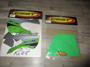kit déco CEET + housse de selle CEET pour KAWASAKI 65 KX réf ZDK077 KX984 - Photo 1/5