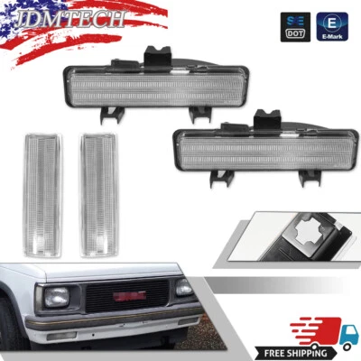 All Clear Front Corner + Turn Signal Lights for 83-94 Chevy Blazer & 82-93 S10 - Image 1 of 4