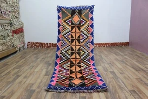 vintage berber runner rug 7 x 2.49 berber rug vintage handmade pink runner - Picture 1 of 13