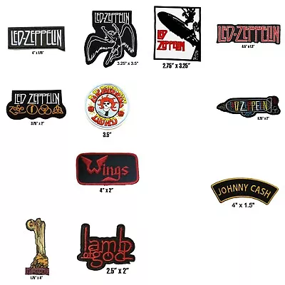 CISCO KID Led Zeppelin Swan Song Wings Michael Jackson Lamb of God Kiss Iron On Patch