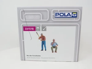 Pola G 331518 At the Cabin Forestry Workers Farmers Men People Figure Set - Picture 1 of 1