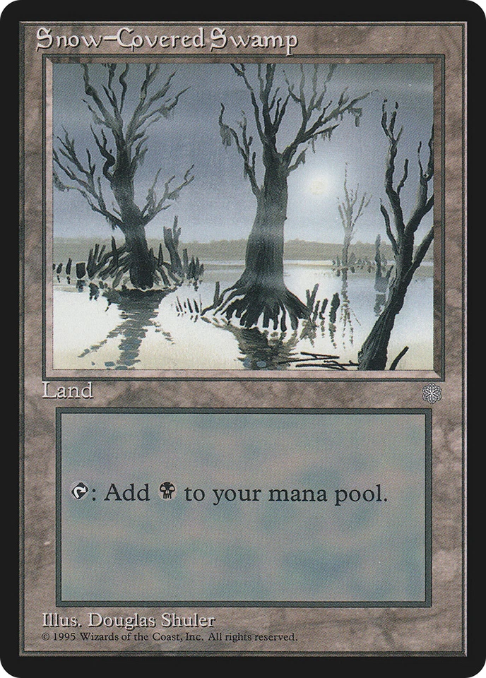 Snow-Covered Swamp x (4) MTG - Ice Age - EX/NM - C351 - 4RCards - Image 1 of 1