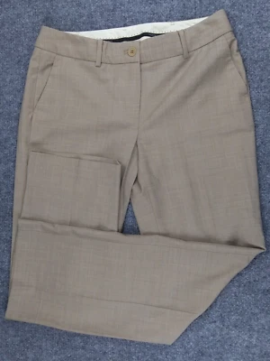 Pantalones Talbots Mujer 6 Beige Tostado Lana Recta Nylon Spandex Poliéster 6 Petites Foto 1 de 4