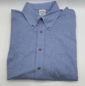 Brooks Brothers Men’s Large Blue 1818 Regent Shirt Button Down Long Sleeve Shirt - Picture 1 of 4