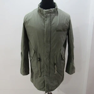 Cheap VTG Monday Men’s Military Coat Jacket Green Chest 42/44 UK L Sku M15032 - Picture 1 of 12