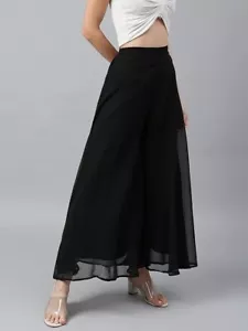 indian georgette Sharara Palazzo Pant Women's Traditional - Picture 1 of 3