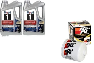 Mobil1 5W30 Full Syn. H/M Engine Oil - 10 Quarts w/K&N HP-2004 Oil Filter - Picture 1 of 1
