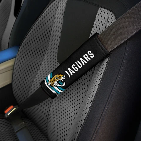 Jacksonville Jaguars Set of 2 Rally Design Premium Seat Belt Shoulder Pad Covers Cover