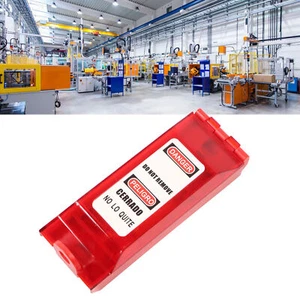 Lockout Tagout Wall Switch Cover Impact Resistant Universal Engineering Plastic - Picture 1 of 12