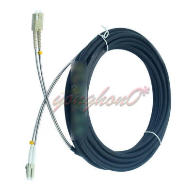 Outdoor Field Fiber Patch Cord 40M LC to SC LC-SC MM Multi-Mode Duplex Cable - Image 1 of 4