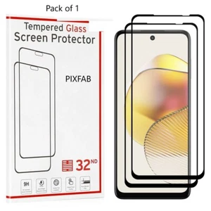For Motorola Moto G13 Full Screen Curved Tempered Glass Screen Guard Protector - Picture 1 of 12