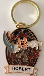 Llavero Disneyland Mickey Mouse Pirata Nombre Personalizado ROBERT - Imagen 1 de 2