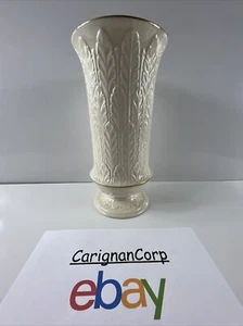 Lenox Elfenbein Autumn Leaf Kollektion Medium 9,5" Vase mit Goldrand Hergestellt in den USA - Bild 1 von 9