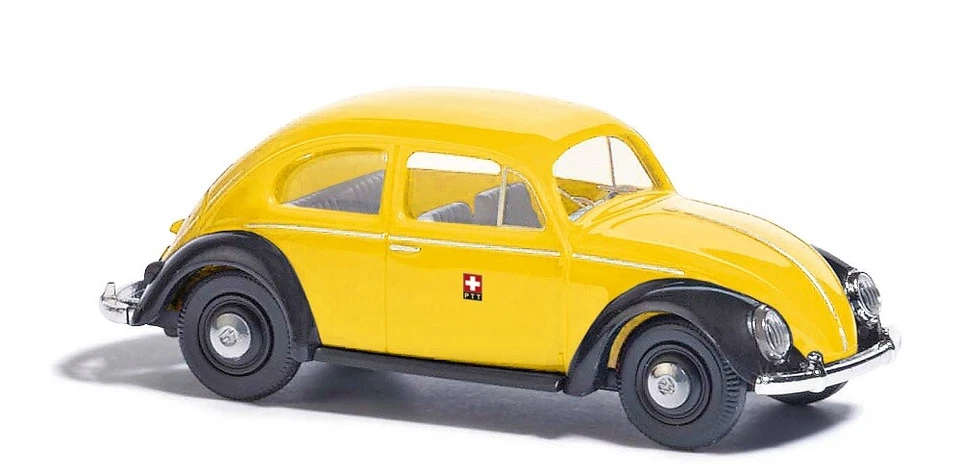 Busch 52910 - 1/87/H0 VW Maggiolino con Finestra Brezel, Posta Svizzera - Nuovo - Immagine 1 di 1
