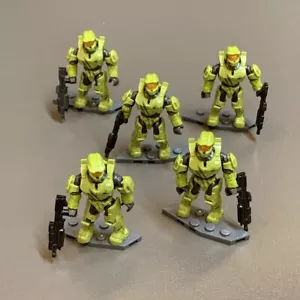 5 STCK. Mega Construx Halo UNSC grün abnehmbar Armor Master Chief Minifigur Spielzeug - Bild 1 von 7