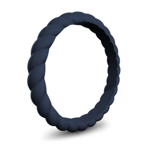 Women Silicone Ring Size 4-10 Flexible Rubber Band Gym Sports Engagement Ring/US - Picture 1 of 24