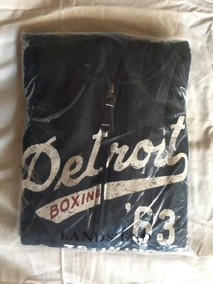 NUEVO CON ETIQUETAS Land's End Sudadera con Capucha Gráfica con Cremallera Completa Azul Marino Niños XL Foto 1 de 4