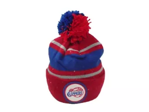 Gorro Pom Mitchell & Ness moteado con puños moteados NBA Los Angeles LA Clippers - Imagen 1 de 3