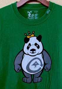 LRG Lifted Research Group Panda King Mens Green T-Shirt Size Small - Picture 1 of 7