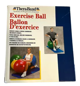 55 cm Exercise Ball - Red - Designed for People 5'1" to 5'6" Tall (Thera-Band) - Picture 1 of 13