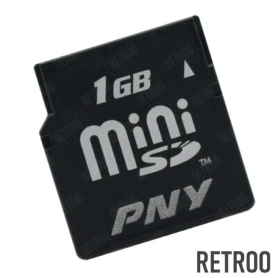 PNY Mini-SD 1GB Memory Card type- MiniSD for Mobile/Cellular Phones SD-S01G - Image 1 of 2